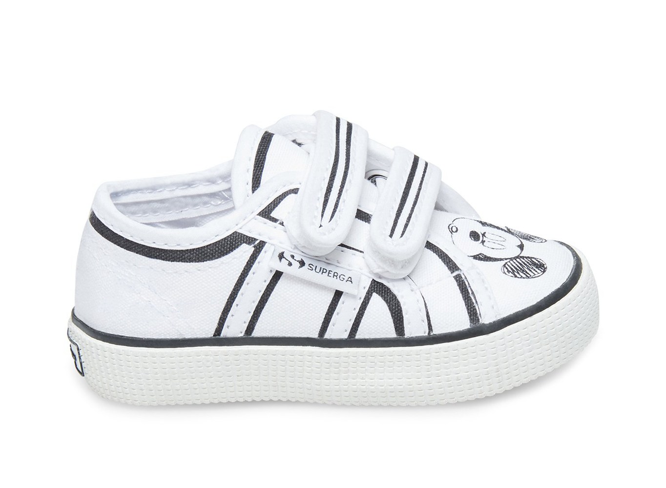 Tenis Infantil Branco/Azuis - Superga 2750 Wakemeupstrapcotj - CUPRD-0437